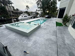 Pool Decks (Marble, travertine, pavers)